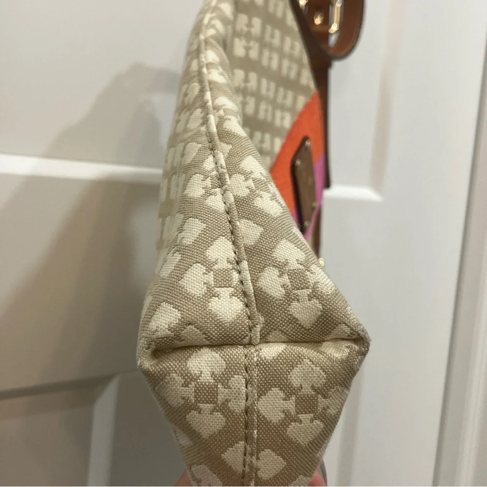 Kate Spade Classic Spade Victoria Beige Leather Crossbody Shoulder‎ Bag WKRU150